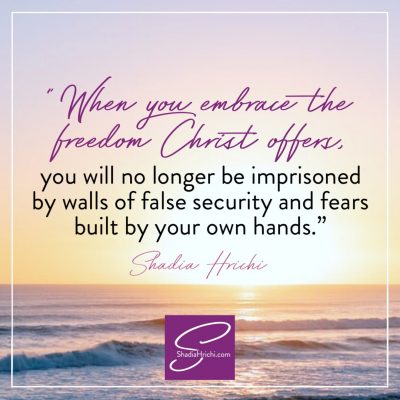 text on image: Freedom Christ Offers